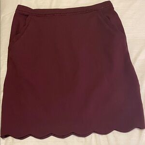 Skies Are Blue Burgundy Mini Skirt